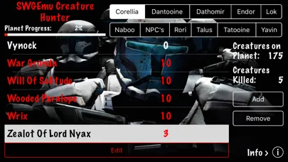 SWGEmu Creature Hunter Screenshots