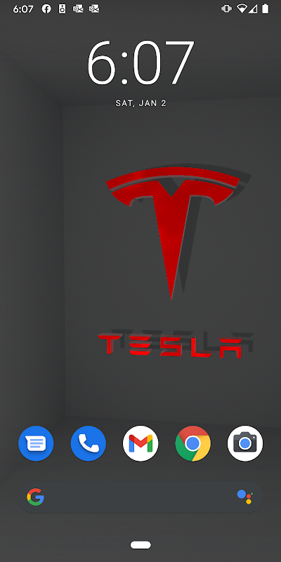 Interactive Tesla Wallpaper Screenshots