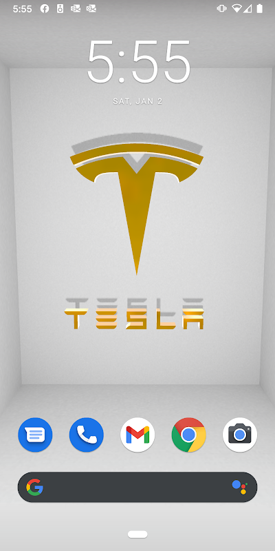 Interactive Tesla Wallpaper Screenshots
