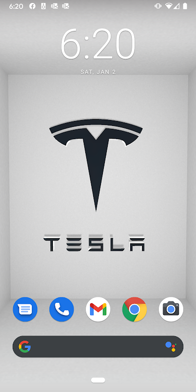Interactive Tesla Wallpaper Screenshots
