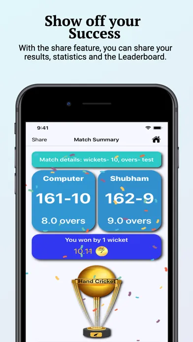 Zrzuty ekranu Hand Cricket: Cricket at Home