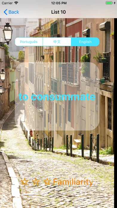 Ảnh chụp màn hình của Advanced Portuguese Vocabulary