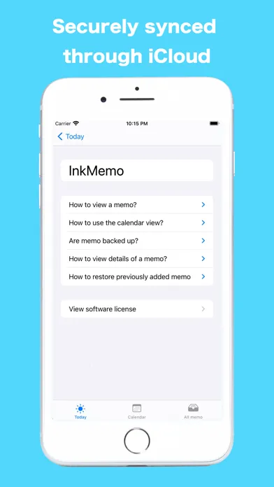 Скриншоты InkMemo