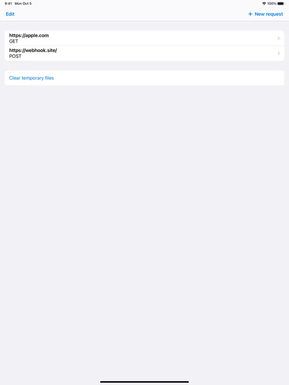 Captures d'écran de SimpleHTTP: Make HTTP requests iPad 
