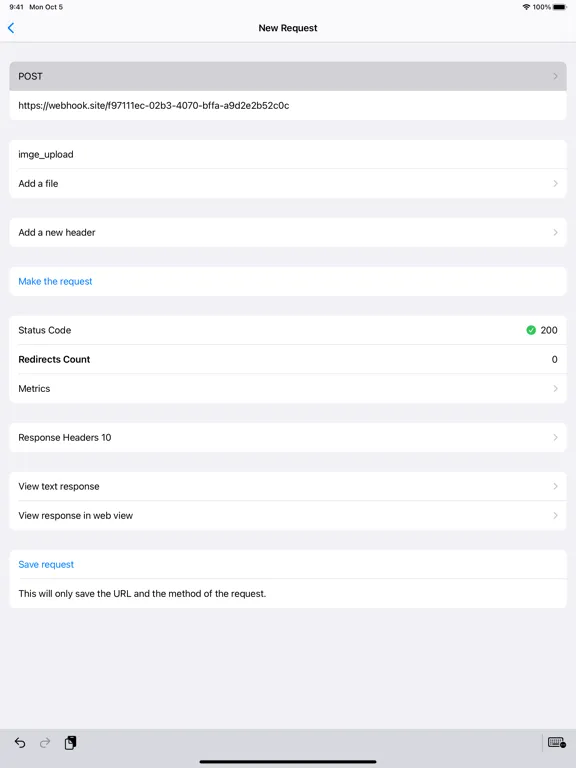 Captures d'écran de SimpleHTTP: Make HTTP requests iPad 