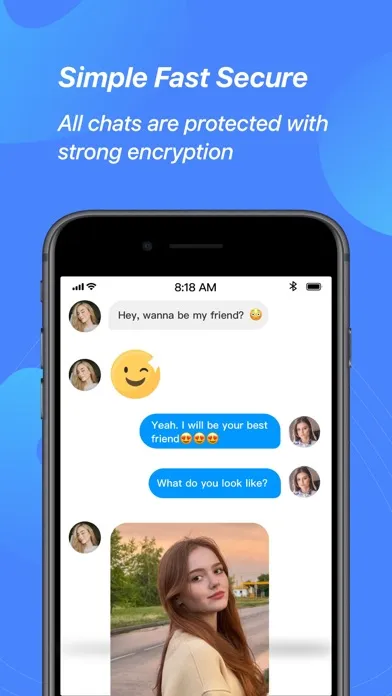 ภาพหน้าจอของ Bat Messenger - Anonymous chat