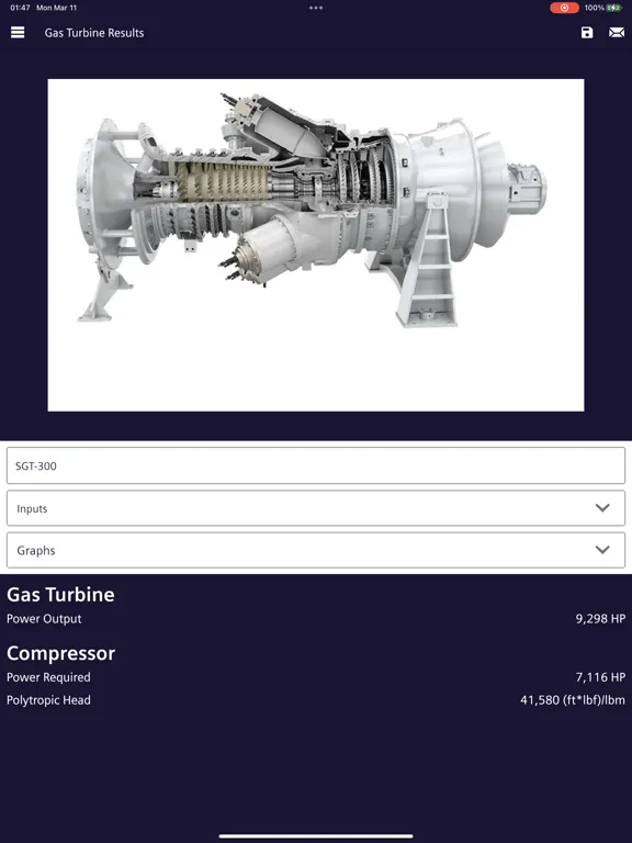 Rotating Equipment Selector iPad  스크린샷