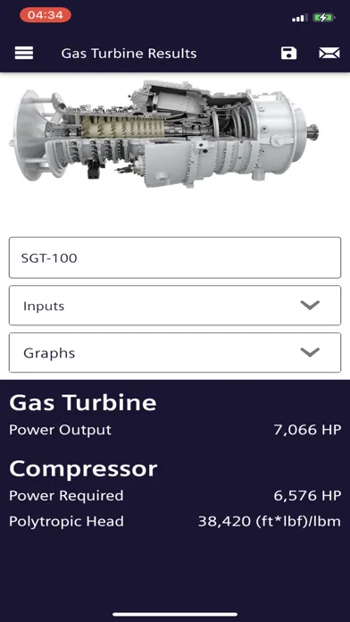 Rotating Equipment Selector 스크린샷