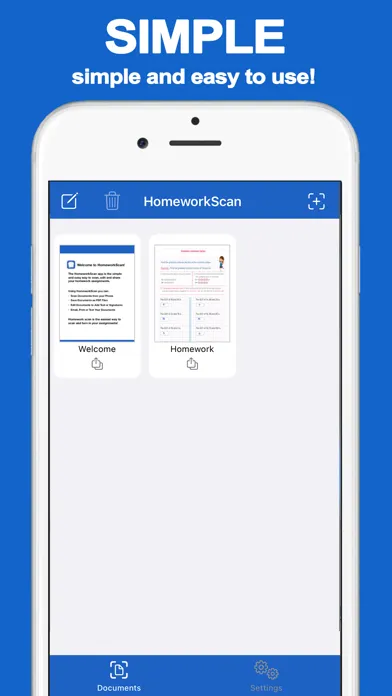Homework Scanner Screenshots