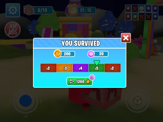 Zrzuty ekranu Rainbow Alphabet Guys Survivor iPad 