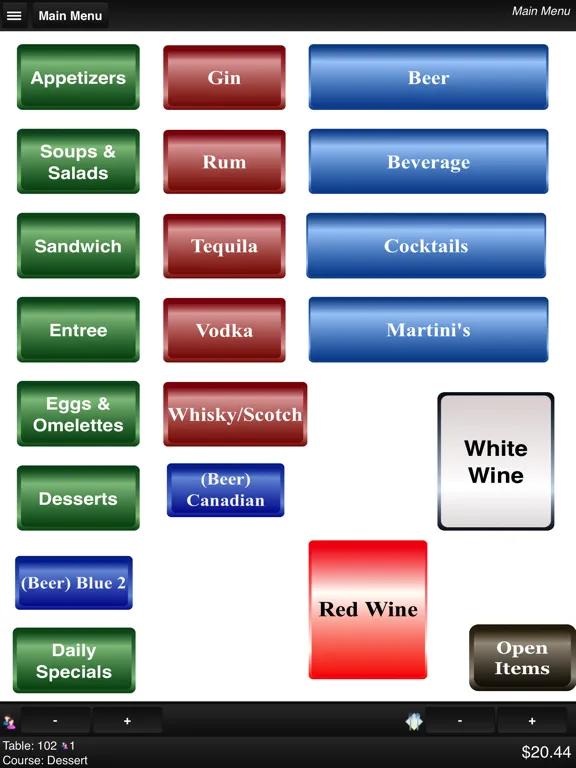 Capturas de pantalla de SilverWare Mobile Ordering iPad 