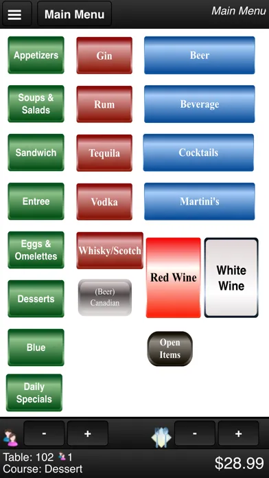 Capturas de pantalla de SilverWare Mobile Ordering