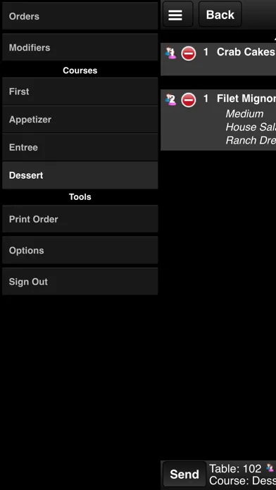 Capturas de pantalla de SilverWare Mobile Ordering