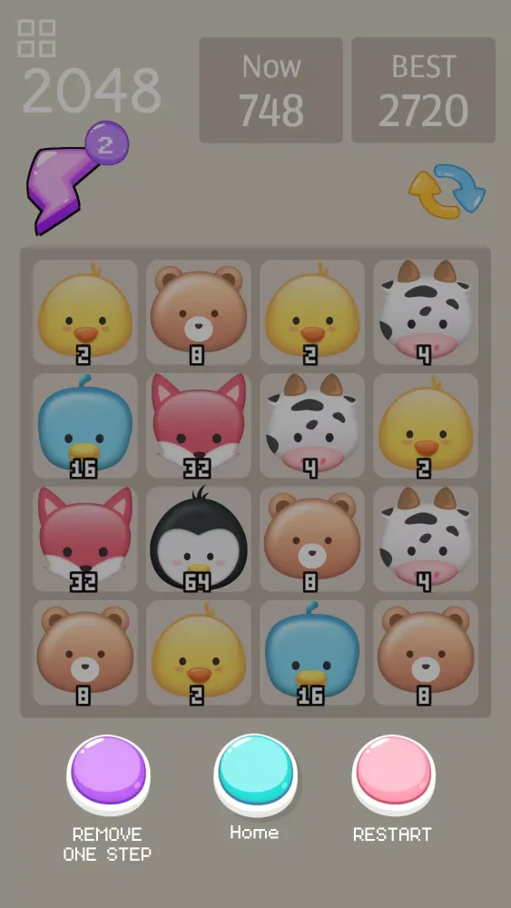 Tangkapan skrin Cats Of 2048