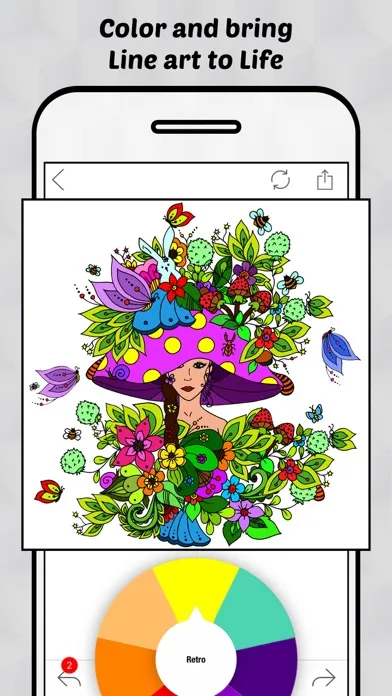 Line Art - Coloring Pages for Everyone স্ক্রিনশট
