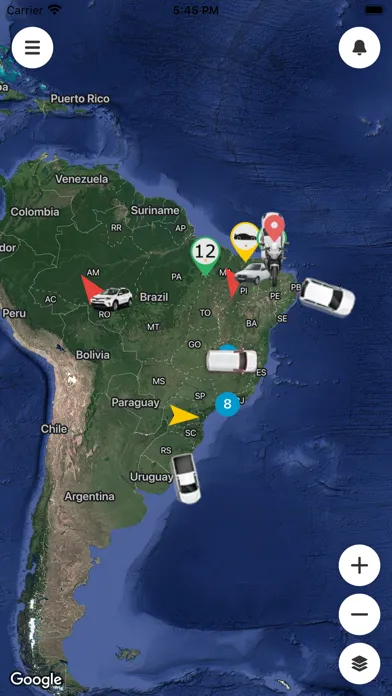GPS Rastreamento Ekran Görüntüleri