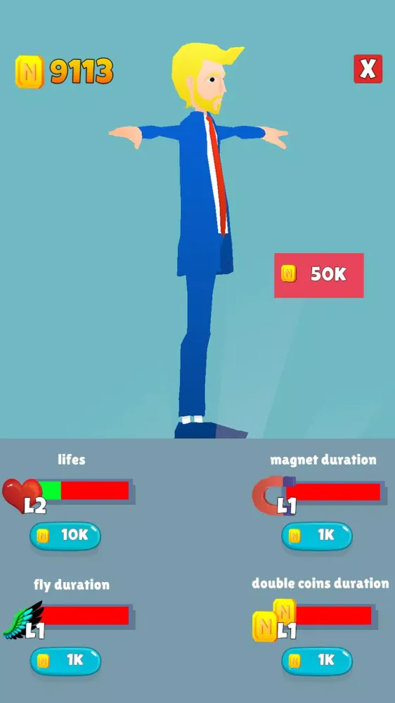 Tangkapan layar Bukele Run