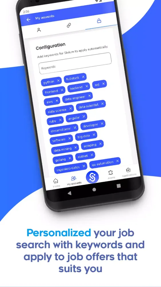 Tangkapan layar Sivium: Automate Job Search