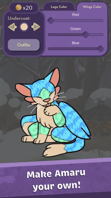 Скриншоты Amaru: Self-care Virtual Pet