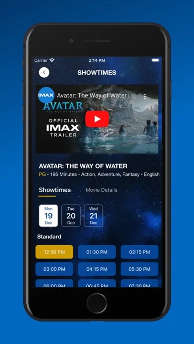 Capturas de tela do Sky Cinemas Kuwait