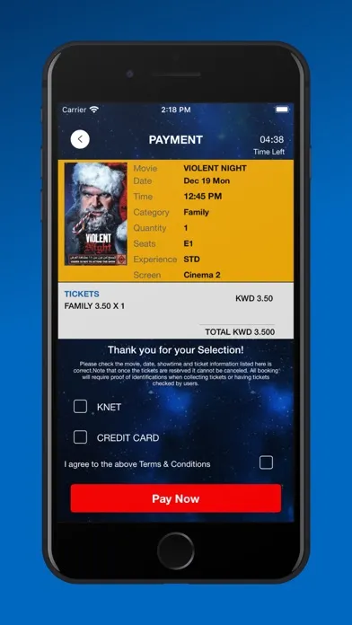 Capturas de tela do Sky Cinemas Kuwait
