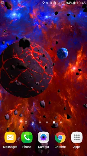 Asteroids 3D live wallpaper স্ক্রিনশট