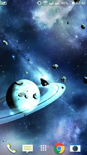 Asteroids 3D live wallpaper স্ক্রিনশট