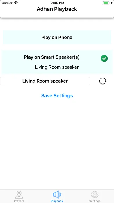 Tangkapan skrin Smart Azan For Smart Speakers