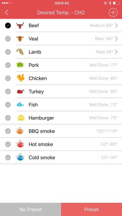 Tangkapan layar Smart BBQ Meter