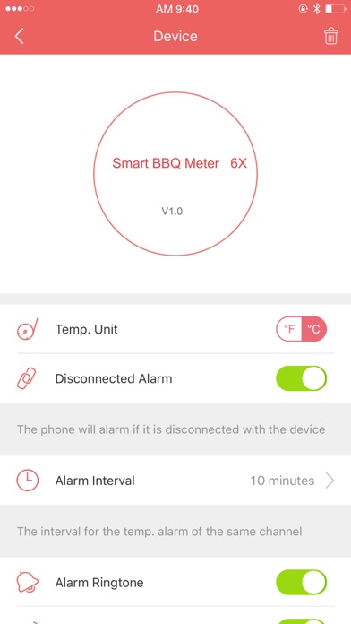 Tangkapan layar Smart BBQ Meter