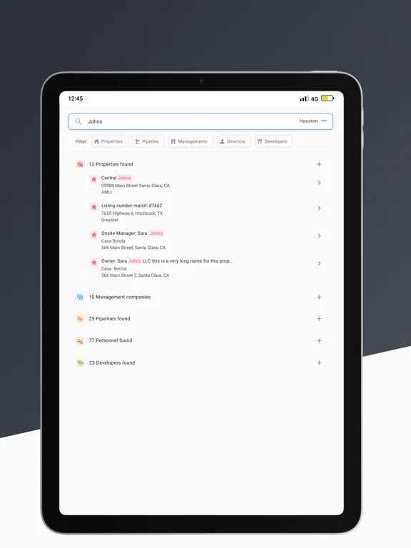 SMART Apartment Data. iPad  Ekran Görüntüleri