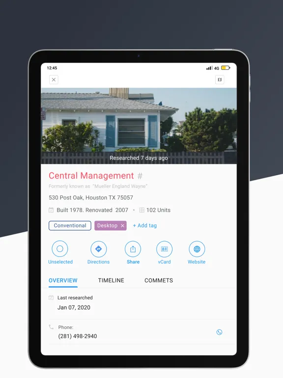 SMART Apartment Data. iPad  Ekran Görüntüleri