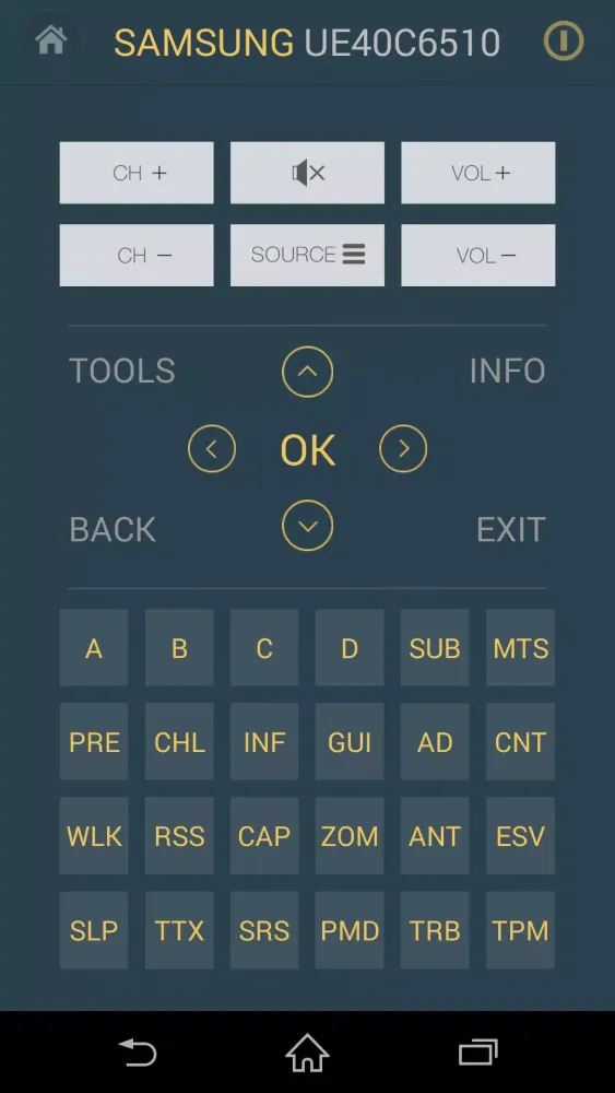 Smart TV Remote Screenshots
