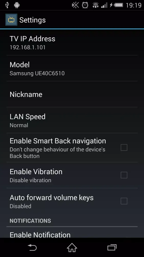 Smart TV Remote Screenshots