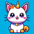Caticorn Stickers Set