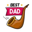 Father's Day Stickers Set