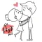 Couple Love Adult Stickers