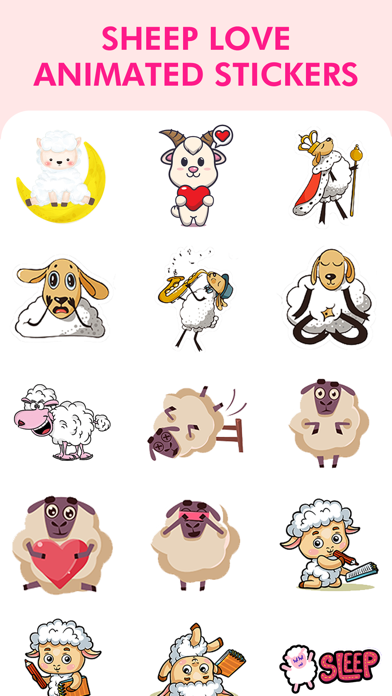 Sheep Love Animated Stickers Screenshots