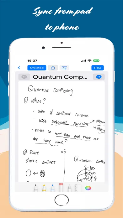 Capturas de pantalla de 手書きのメモ