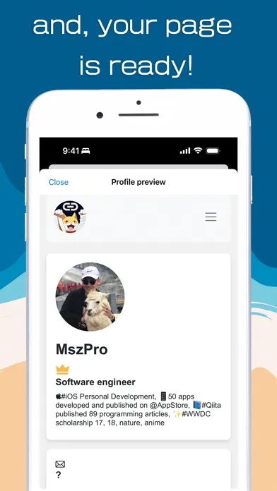 تصاویر LinkKun - Digital Resume Page