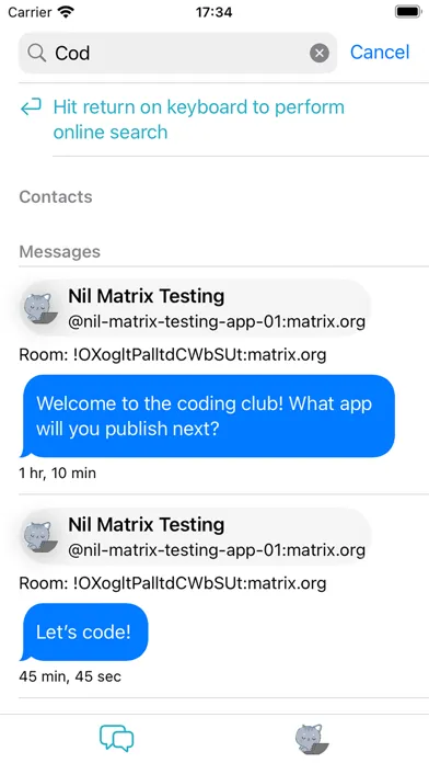 Neo - Matrix Messenger स्क्रीनशॉट