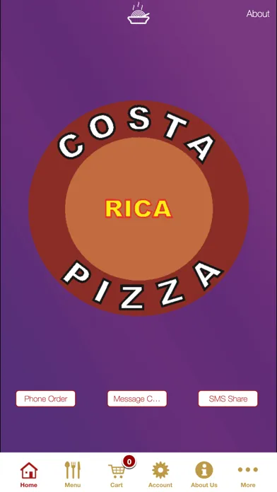 Capturas de tela do Costa Rica Pizza Sheffield App