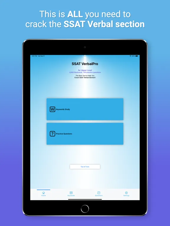 SSAT VerbalPro iPad  Screenshots