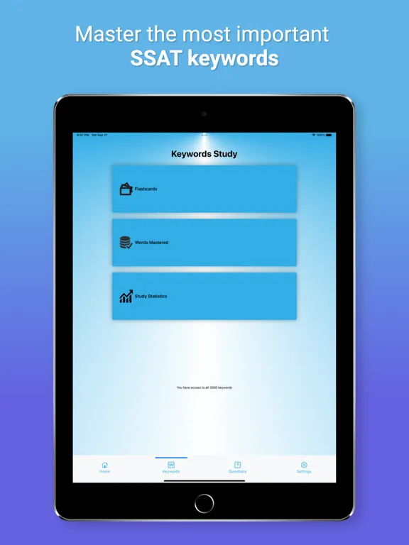 SSAT VerbalPro iPad  Screenshots