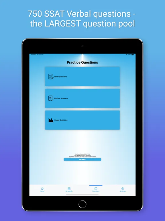 SSAT VerbalPro iPad  Screenshots