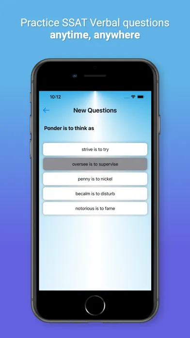 SSAT VerbalPro Screenshots