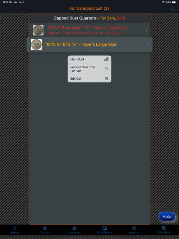 Capped Bust Quarter iPad  Screenshots