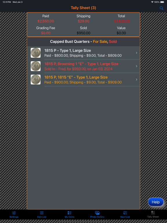 Capped Bust Quarter iPad  Screenshots