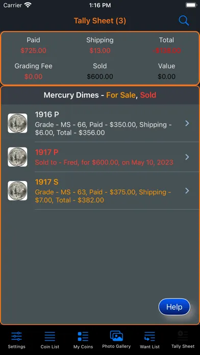 Mercury Dime Screenshots