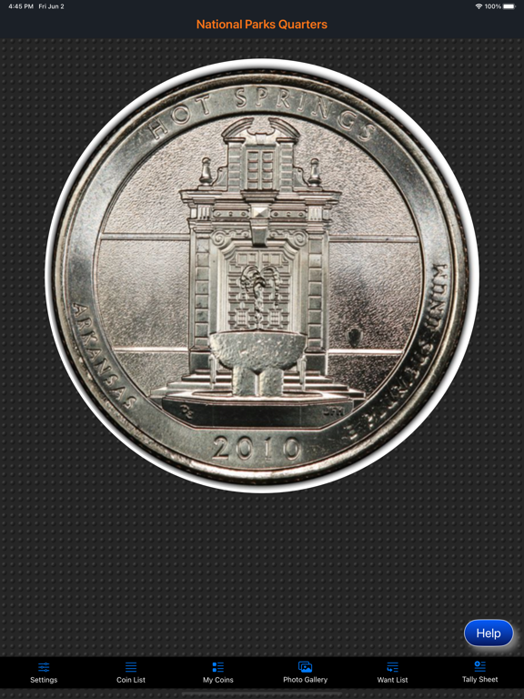 National Parks Quarter iPad  स्क्रीनशॉट